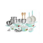 25-Piece The Pioneer Woman Classic Ceramic Breezy Blossom Cookware Set