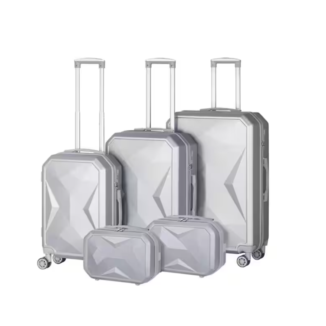 5-Piece Hikolayae Crossroad Collection Hardside Spinner Luggage