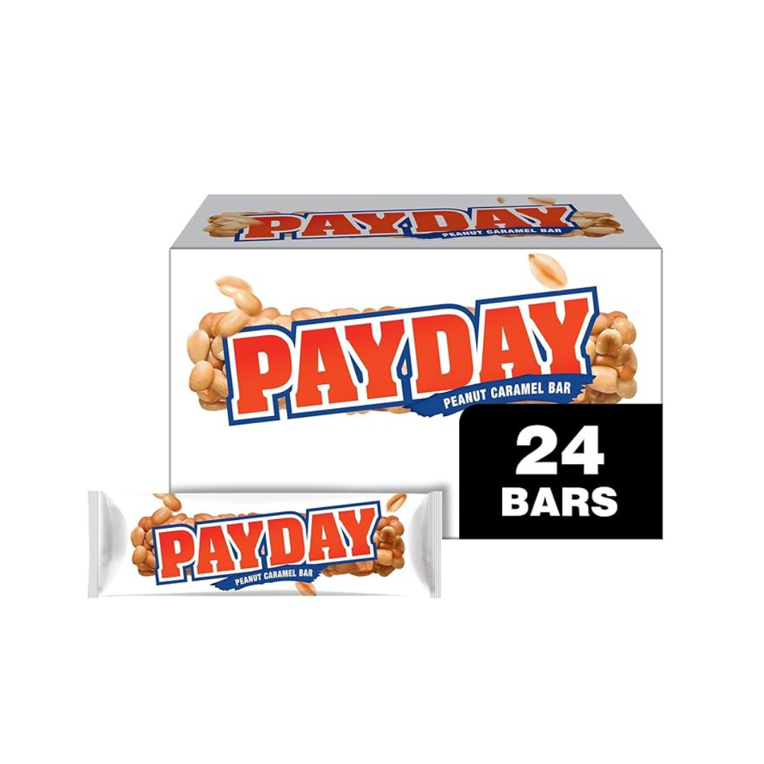 24 Full Size Bars of PAYDAY Peanut Caramel Candy Bars