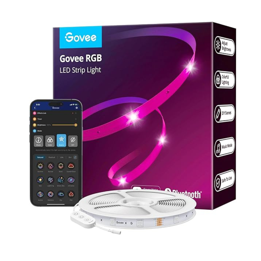 Govee 65.6ft Bluetooth-enabled Smart RGB LED Light Strip