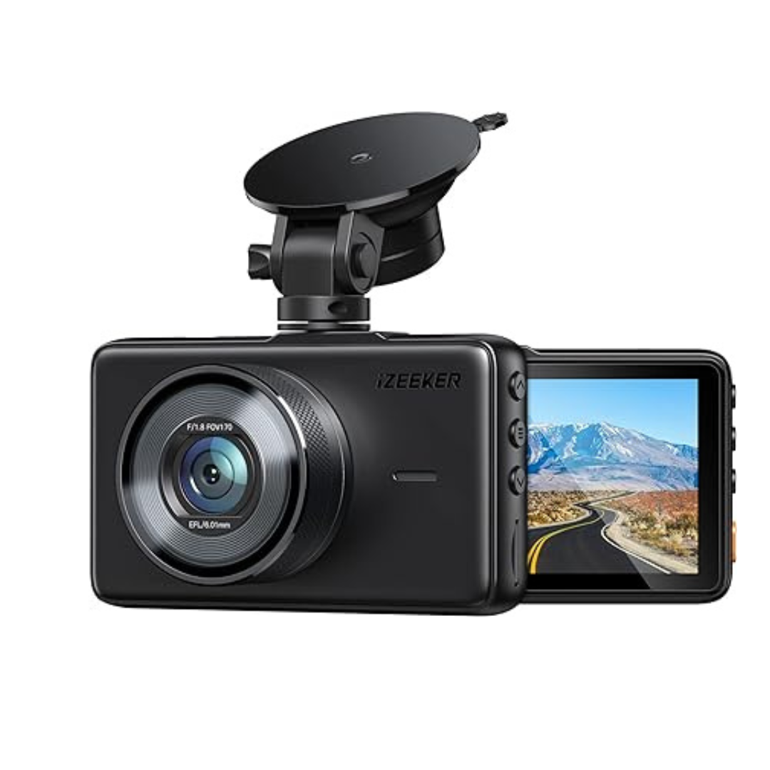 1080p Full HD 3" LCD Display Dash Camera with Night Vision & Parking Mode