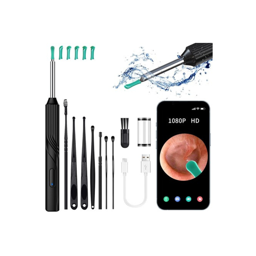 8-Piece Ear Wax Removal Tool Camera with 6 LED Lights