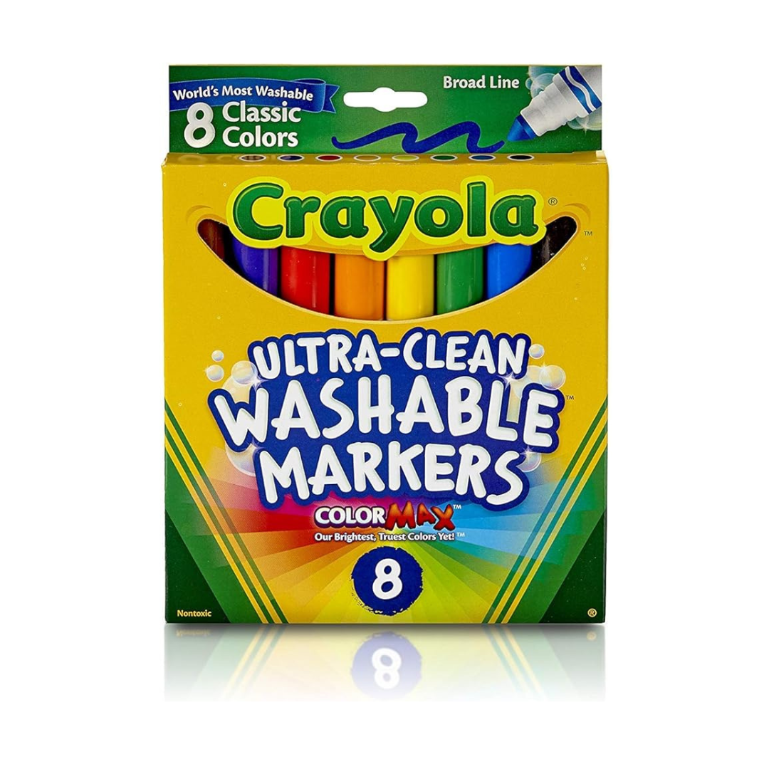 8-Count Crayola Washable Markers Fine
