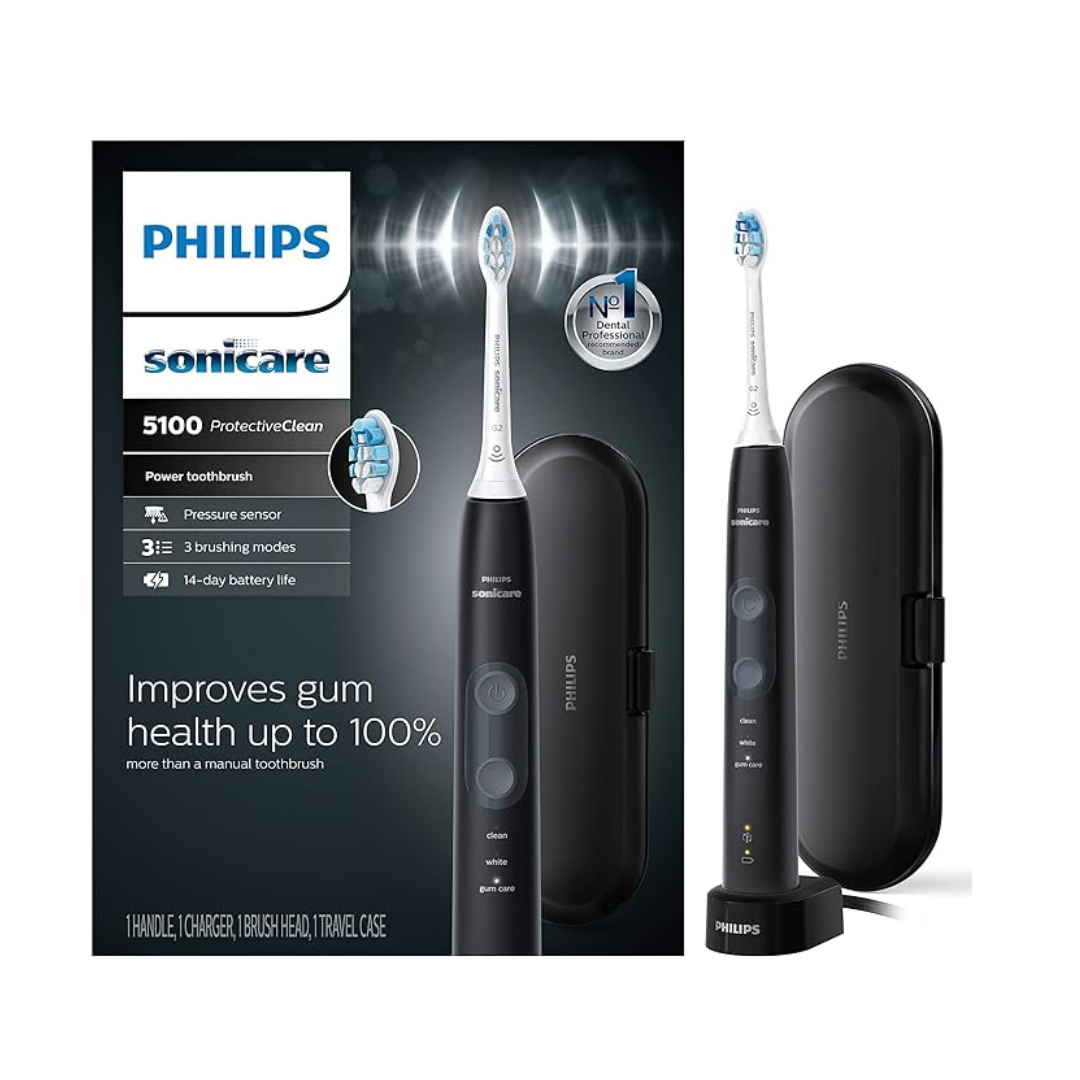 Philips Sonicare ProtectiveClean 5100 Gum Health, Rechargeable Electric Power Toothbrush