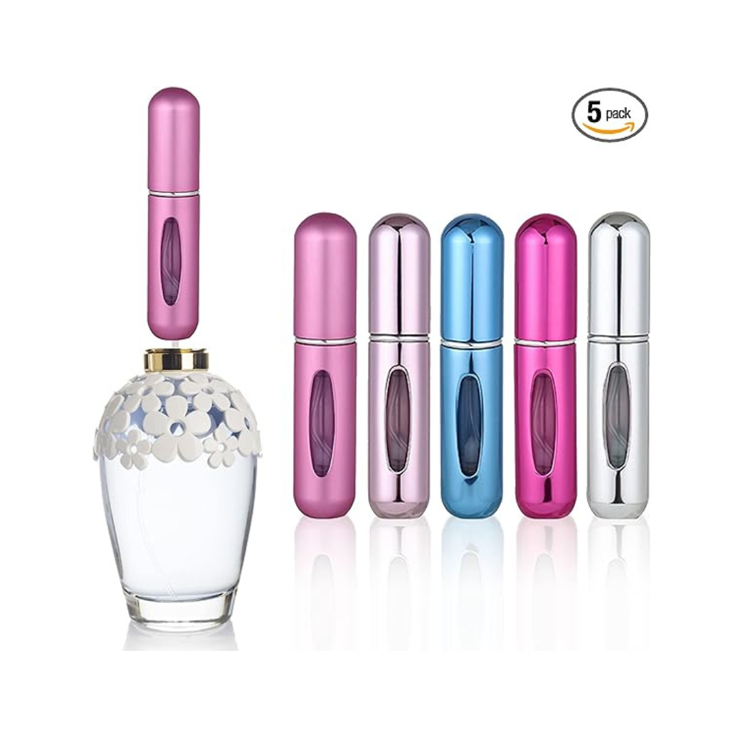 5-Pack Mddruiqi Portable Perfume Atomizer Bottle