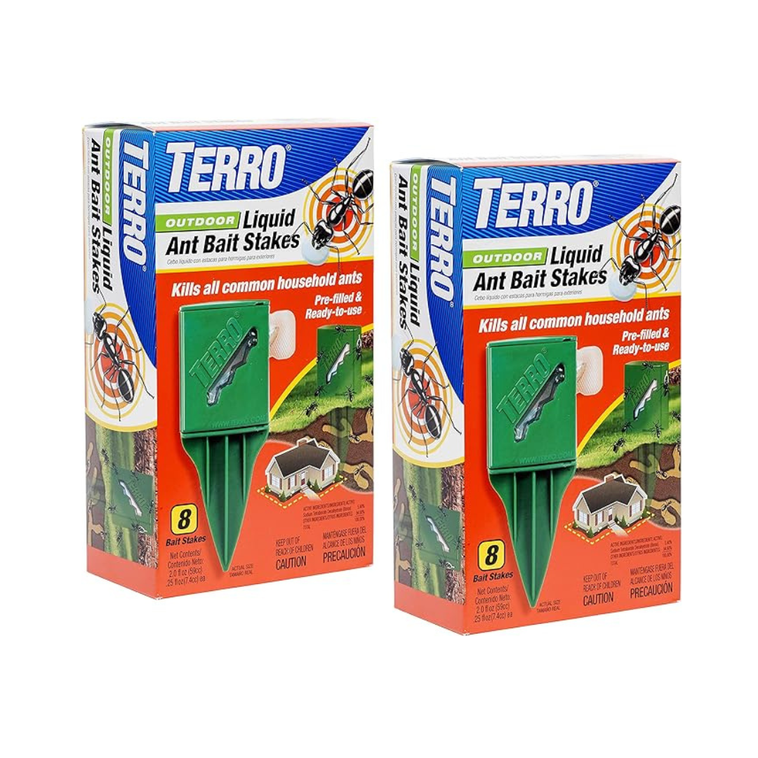 Terro Outdoor Liquid Ant Bait Stakes (2 Packs)