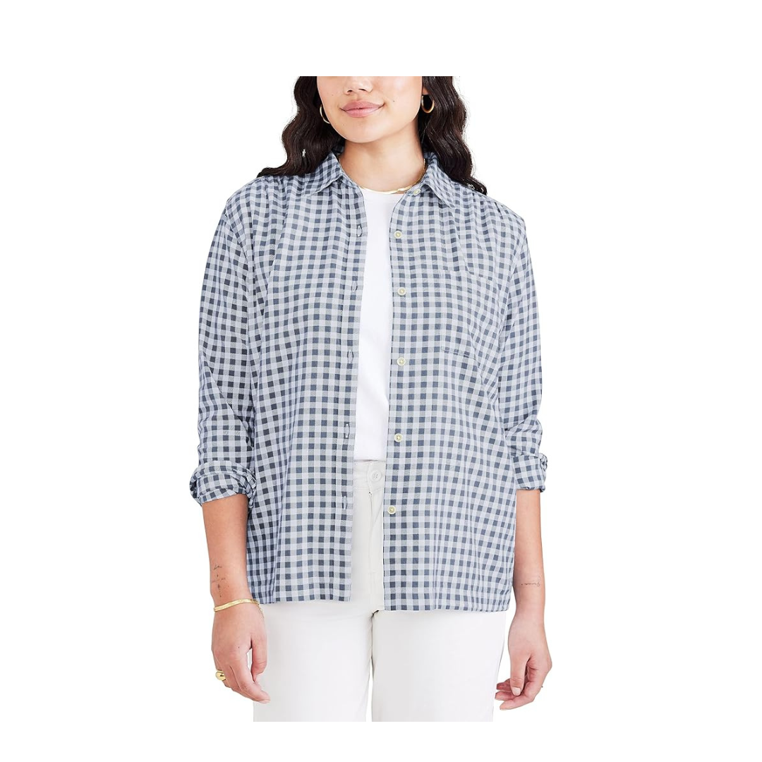 Dockers Women’s Favorite Long Sleeve Collared Shirt (3 Styles)