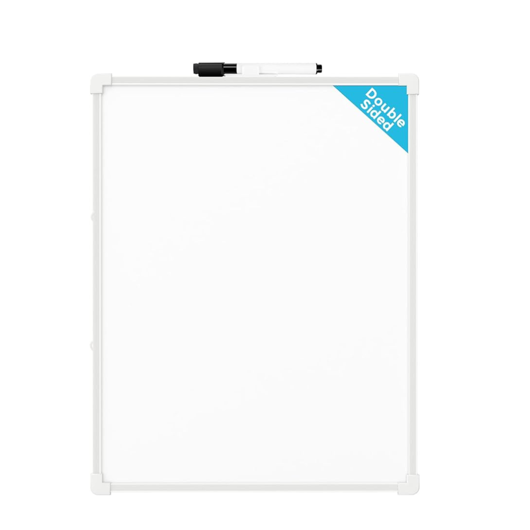 MaxGear Double-Sided Dry Erase (14" x 11")Hanging White Board