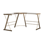 Ameriwood Home Odin Glass L-Shaped Computer Desk