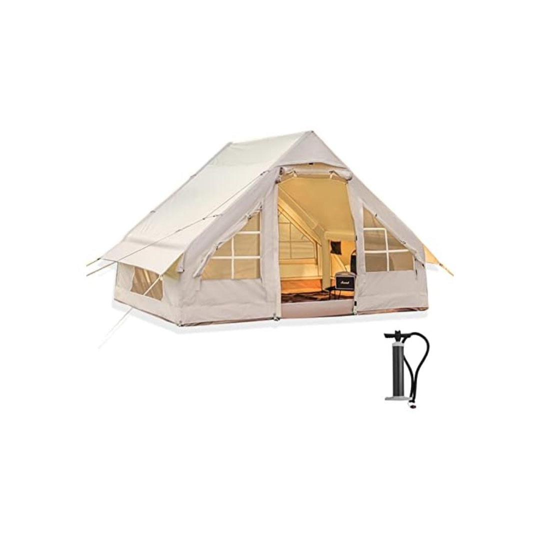 Waterproof Windproof Outdoor Inflatable Camping Tent with Pump