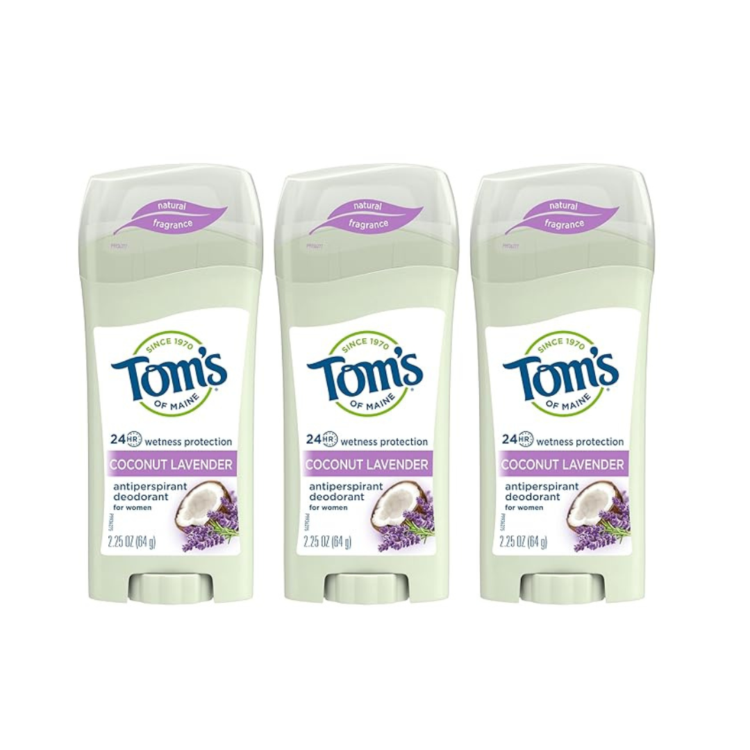 Tom’s of Maine Antiperspirant Deodorant for Women, Coconut Lavender (2.25 oz. 3-Pack)