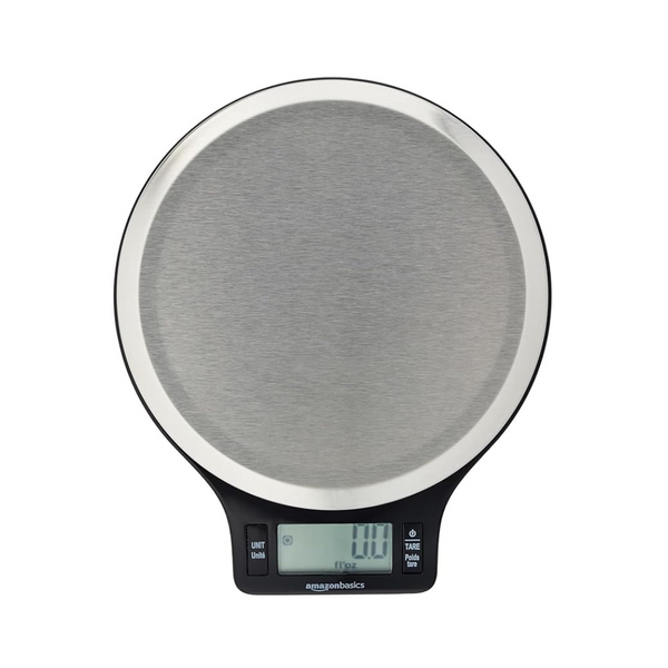 Amazon Basics Stainless Steel Digital Kitchen Scale with LCD Display