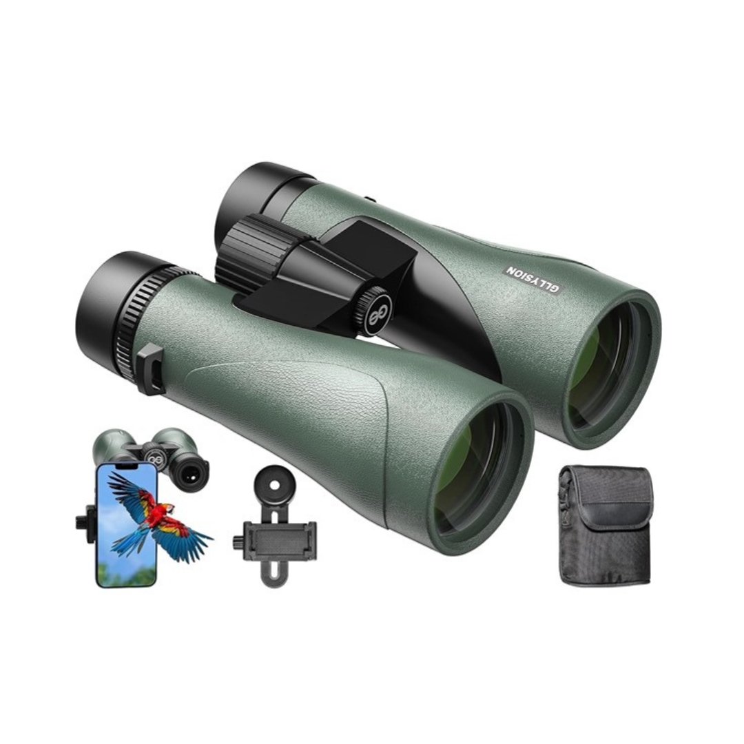 Gllysion GS-B1 12x50 Professional HD Waterproof Binoculars w/Bak4 Prisms