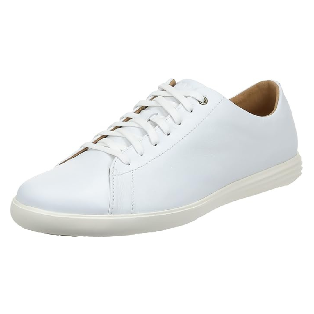 Cole Haan Men's Grand Crosscourt Sneakers (White Leather)