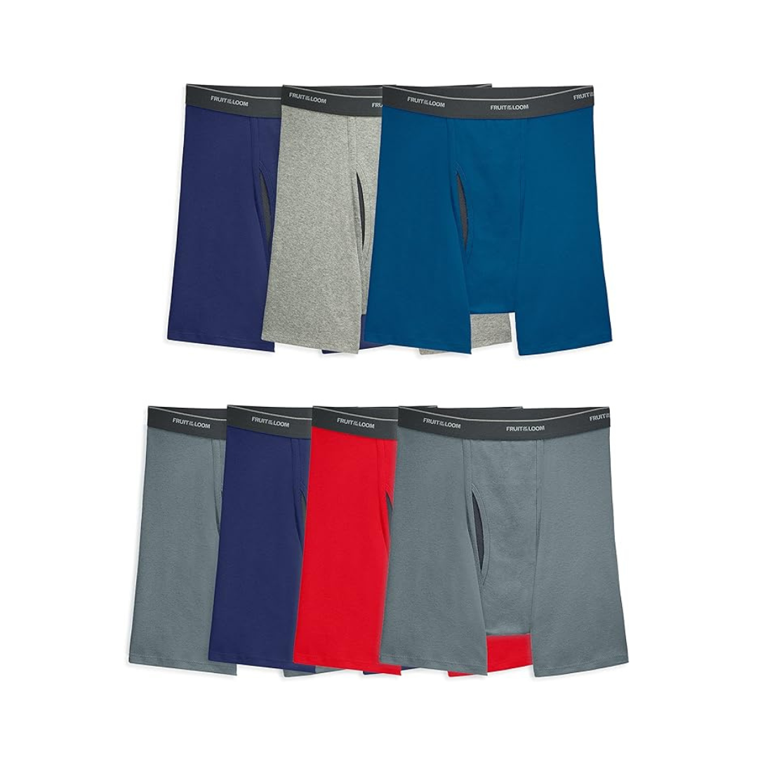 Fruit of the Loom Men’s Coolzone Boxer  (Assorted Color, 7-Pack)
