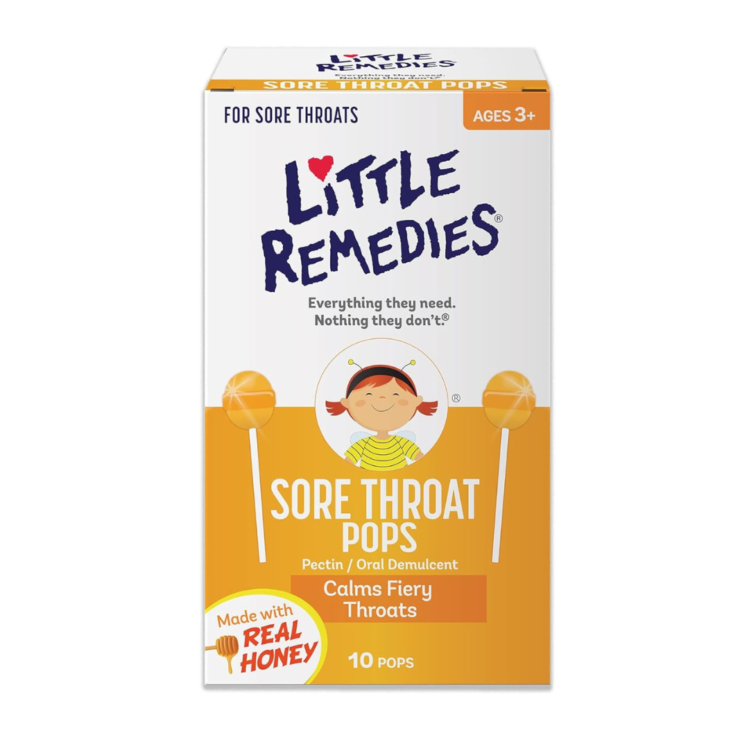 10-Count Little Remedies Sore Throat Pops Made With Real Honey