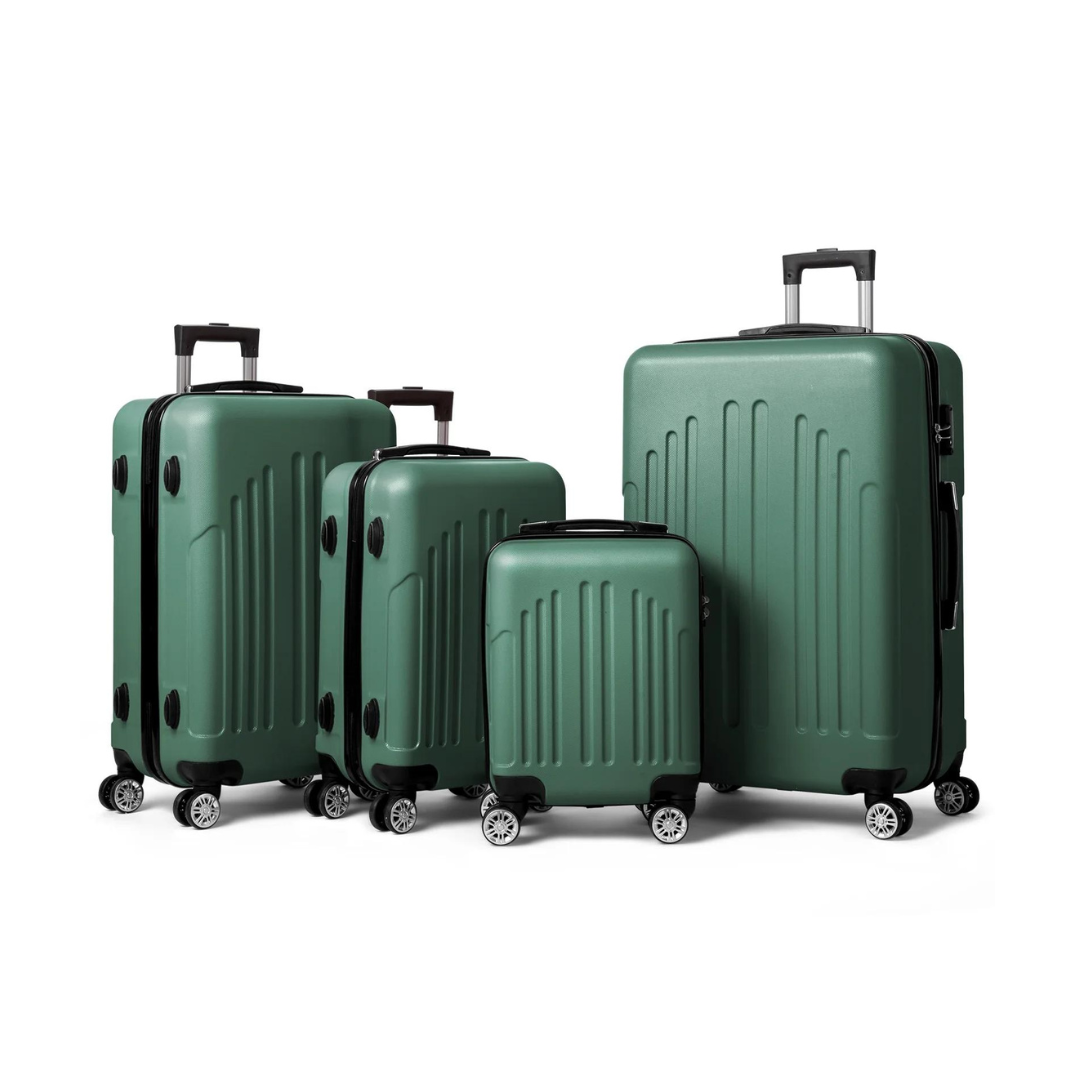 Zimtown 4 Piece ABS Hard Shell Luggage Set