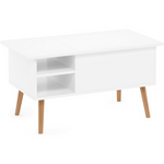 Furinno Jensen Living Room Wooden Leg Lift Top Coffee Table