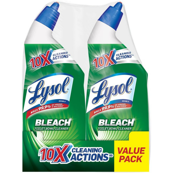 2-Pack Lysol Toilet Bowl Cleaner W. Bleach, 48oz