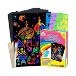 ZMLM Scratch Paper Art Set, 60 Pcs