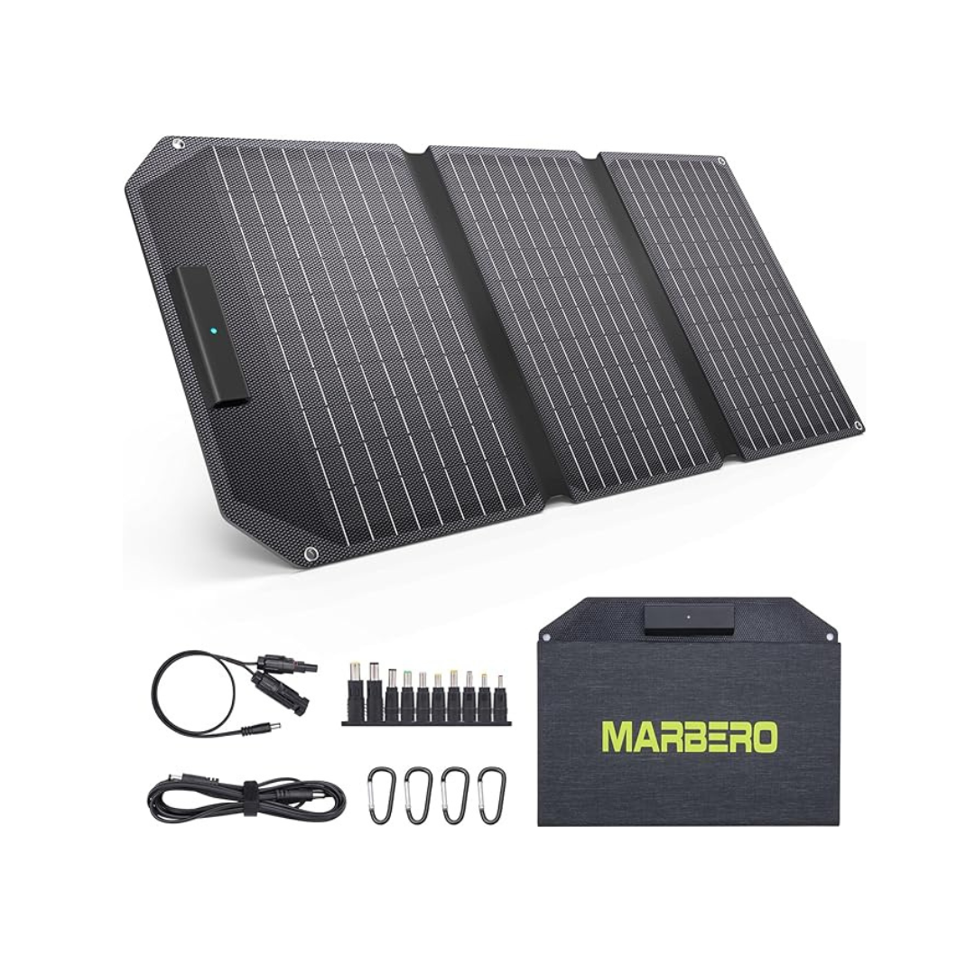 Marbero 30W Foldable Solar Panel Portable Solar Charger
