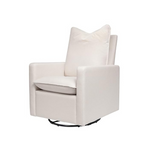 Babyletto Cali Pillowback Swivel Glider in Performance Plastic Cream Eco-Weave