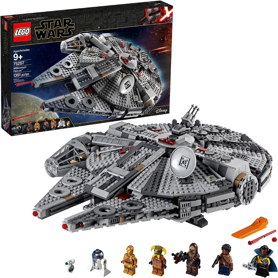 1351-Piece LEGO Star Wars Millennium Falcon Building Set w/ 7 Figures