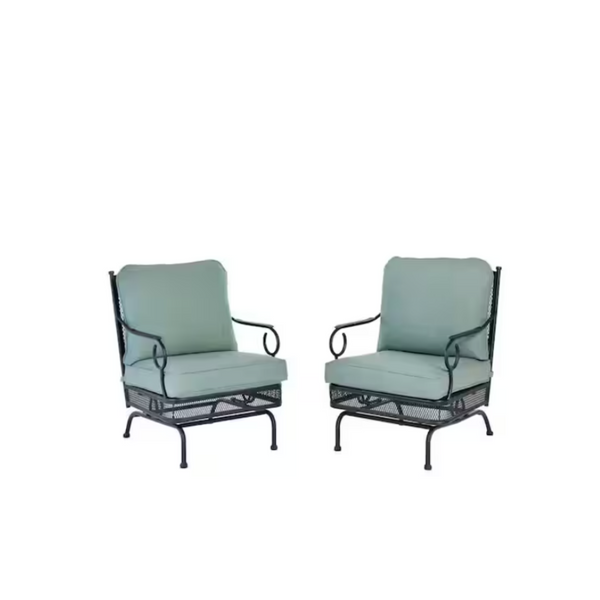 2-Pack Hampton Bay Amelia Springs Rocking Outdoor Lounge Chair