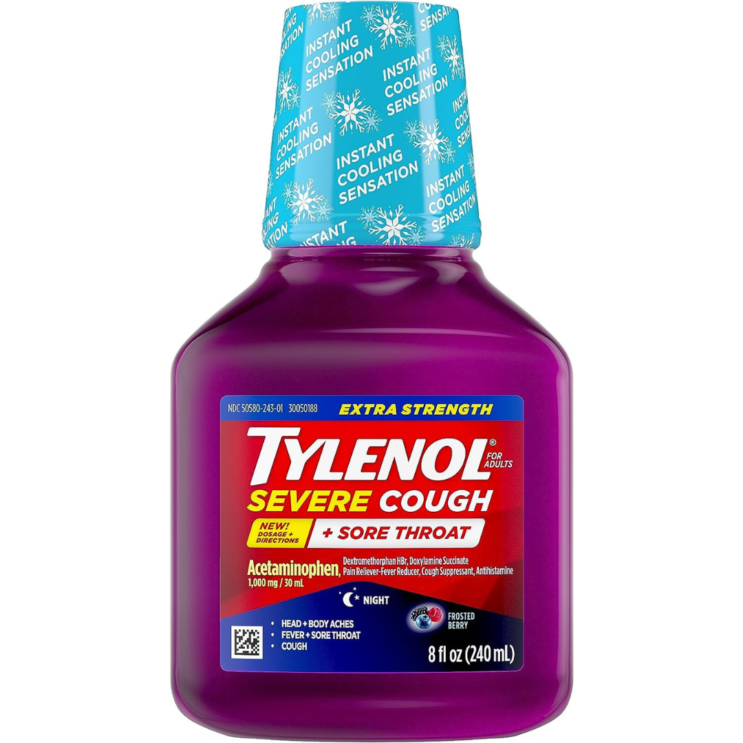 Tylenol Extra Strength Severe Cough + Sore Throat Medicine