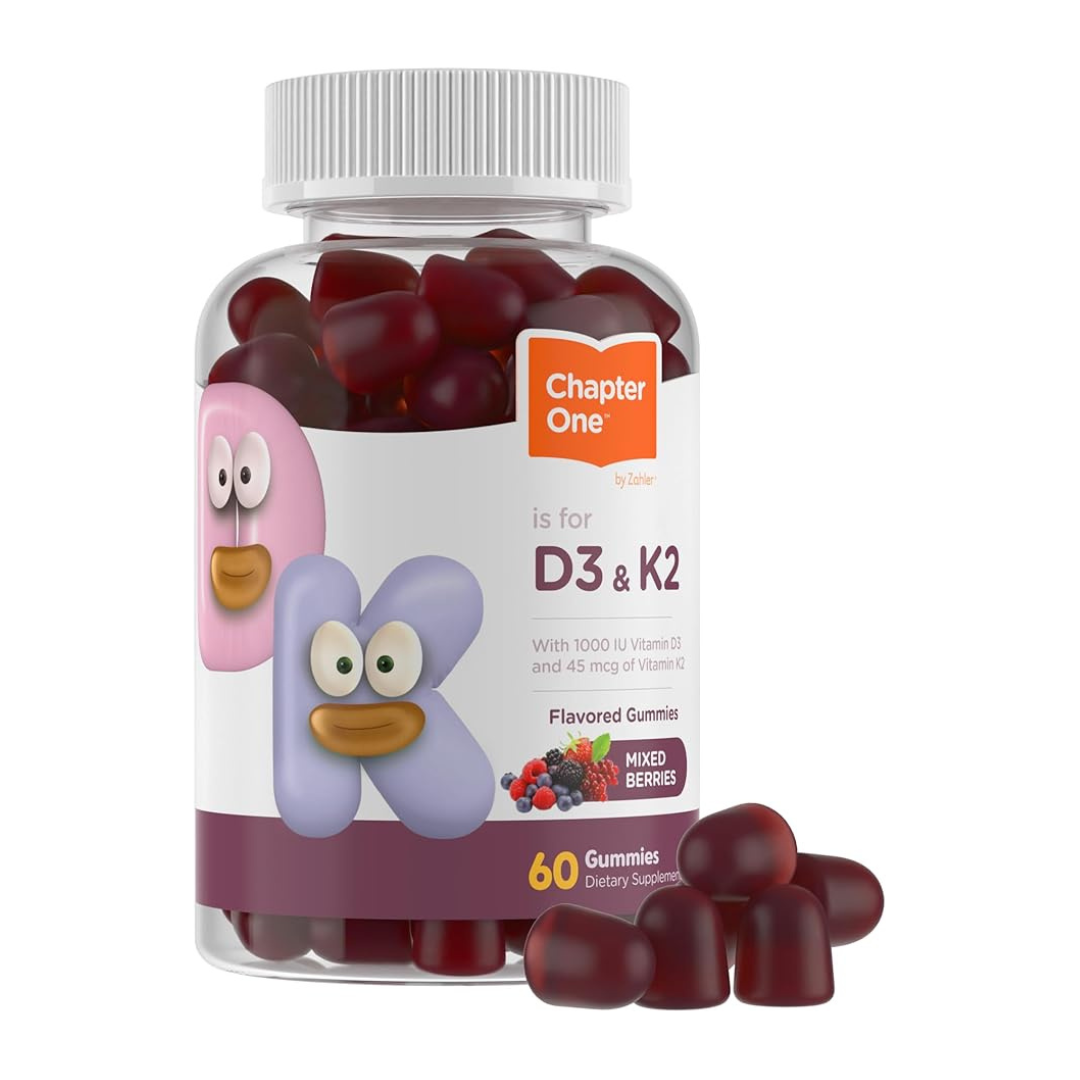 60 Zahler Chapter One Vitamin D3 K2 Gummies