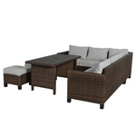 Better Homes & Gardens Brookbury 5-Piece Wicker Sectional Dining Set