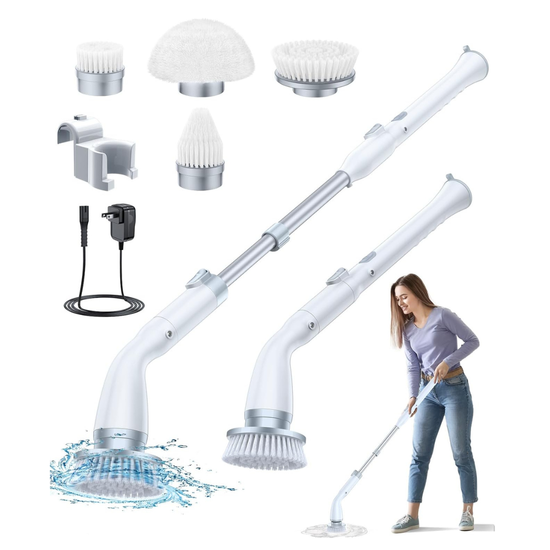 Axyra 380RPM Electric Spin Scrubber Cordless Cleaning Brush