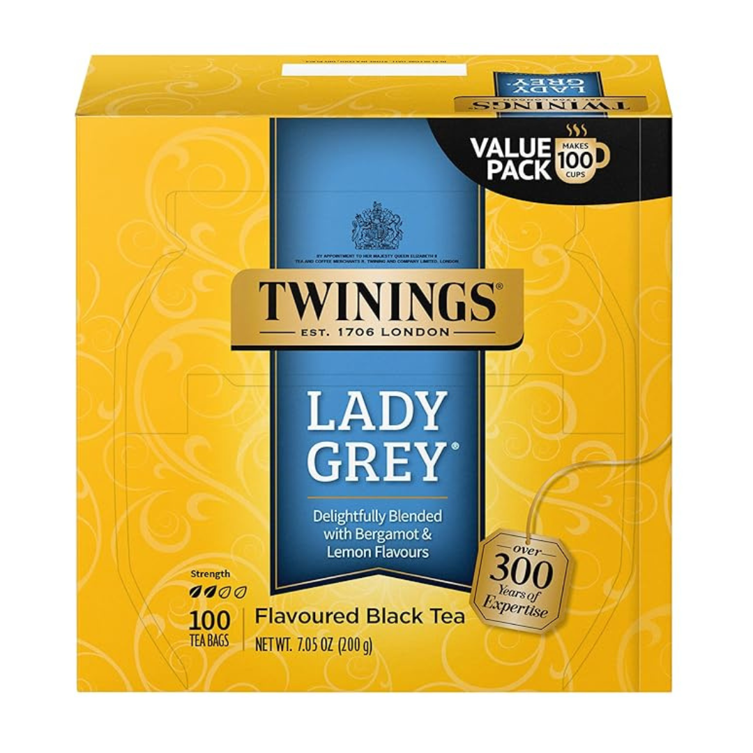 100-Count Twinings Individually Wrapped Lady Grey Black Tea Bags