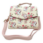 Loungefly Disney The Aristocats Marie AOP Floral Print Crossbody Satchel Handbag Purse