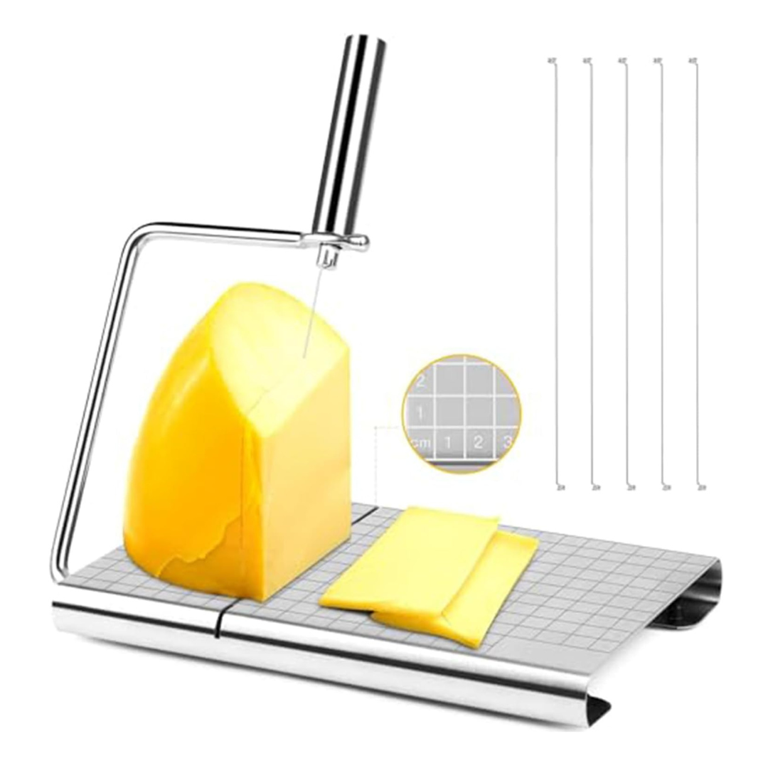 Taeyonk Stainless Steel Light weight Cheese Slicer w/5 Replacement Wires