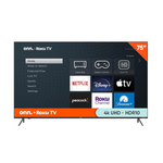 onn. 75" 4K Ultra HD Frameless Smart LED Roku TV