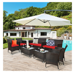 Costway 8-Piece Rattan Patio Furniture Set