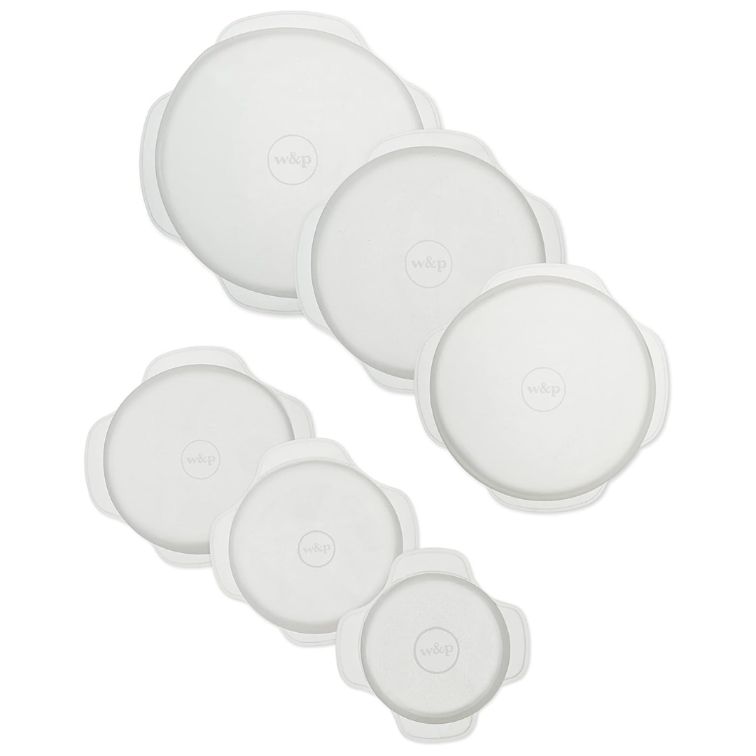 Set of 6 W&P Reusable Silicone Stretch Lid