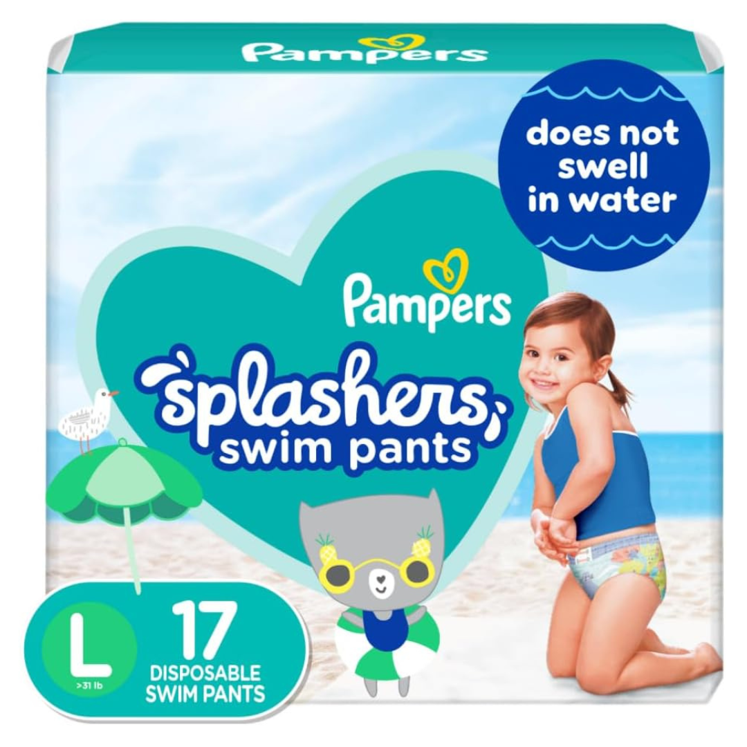 17-Count Pampers Splashers Swim Diapers - Size L