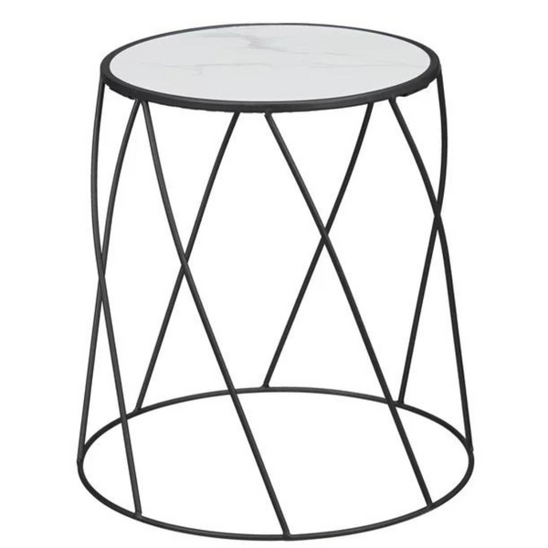 Better Homes & Gardens Round Faux Marble Top Plant Stand