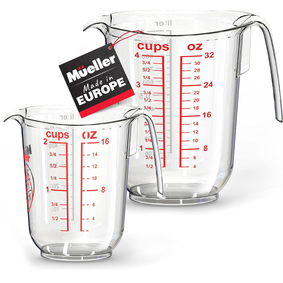 Mueller International 2-Piece 2-Cup & 4-Cup Measuring Cup Set