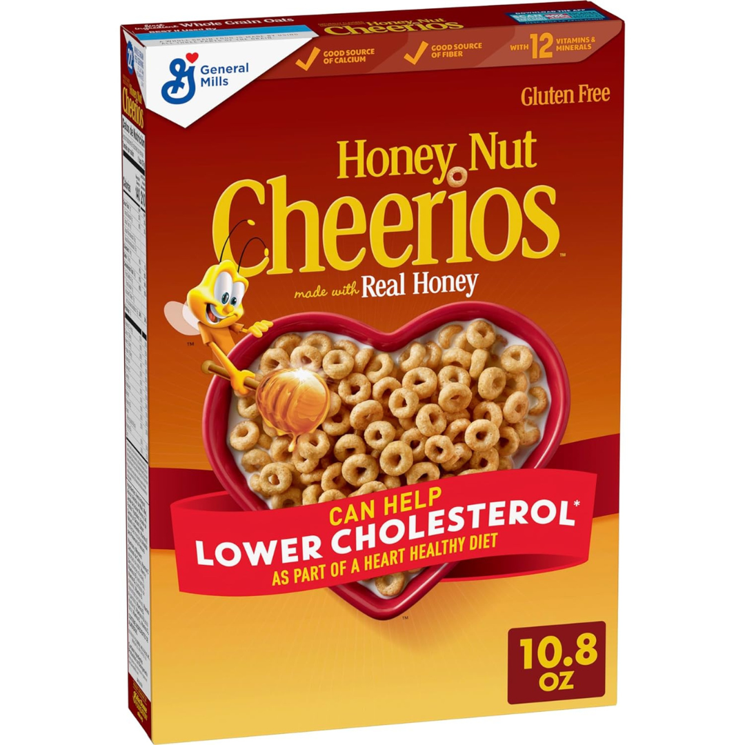 Box of Honey Nut Cheerios Cereal