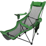 Happybuy Folding Camp Chair with Footrest Mesh