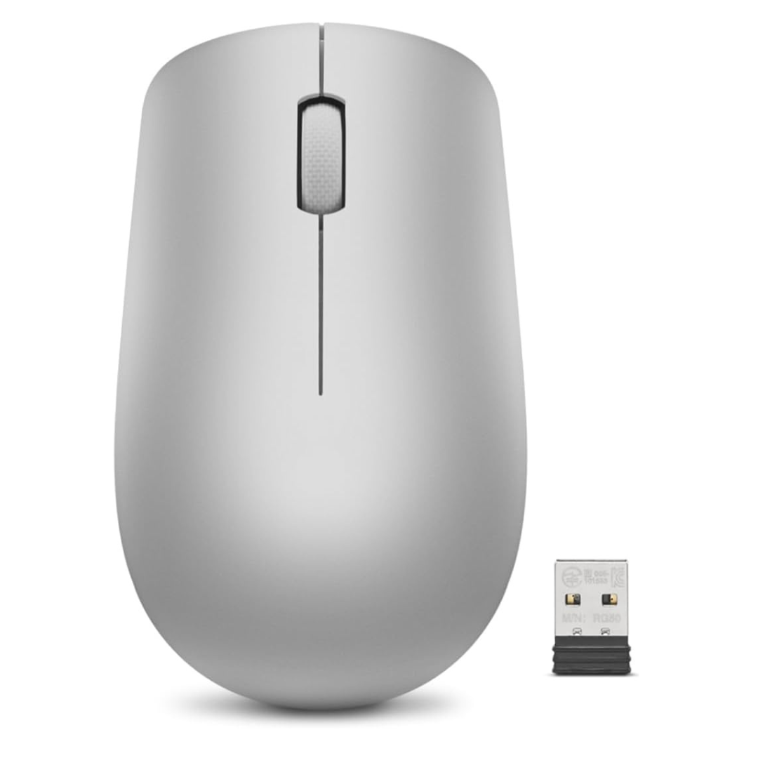 Lenovo Full Size Wireless Computer Mouse With Nano USB Receiver