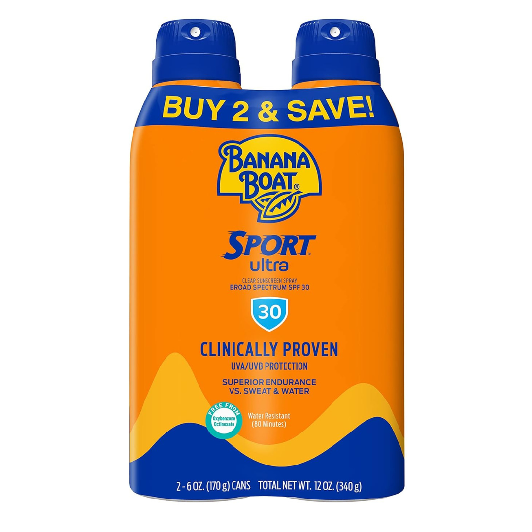 2-Count Banana Boat Ultra Sport Sunscreen Spray (6 oz)