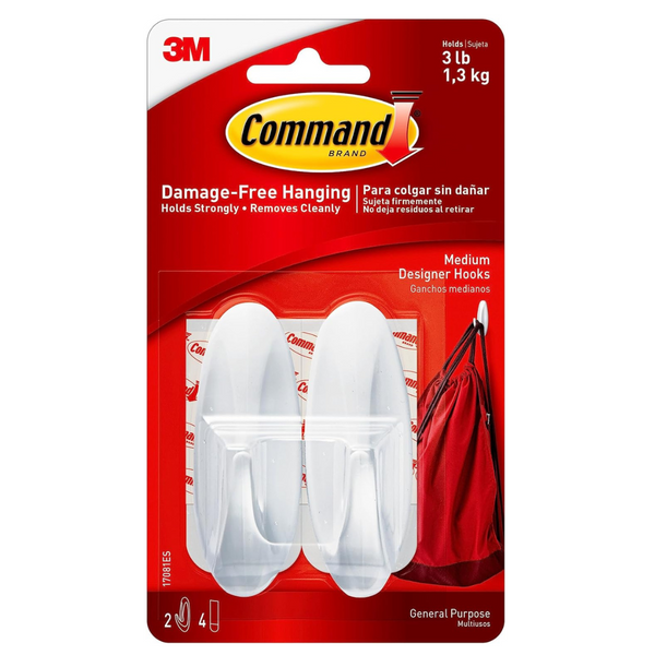 2-Pack Command Medium Damage Free Utility Hooks