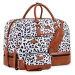 3-Piece Ibfun Large Weekender Overnight Carry On Tote Bag