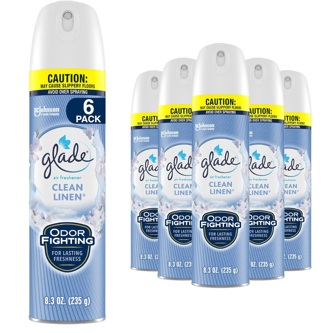6-Pack of Glade Air Freshener Room Sprays (8.3oz, Various in Scent)