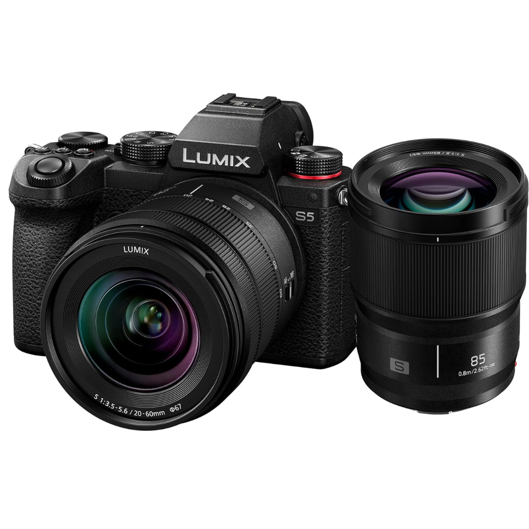 Panasonic LUMIX S5 Full Frame Mirrorless Camera with S 20-60mm F3.5-5.6 & S 85mm F1.8 L Lens