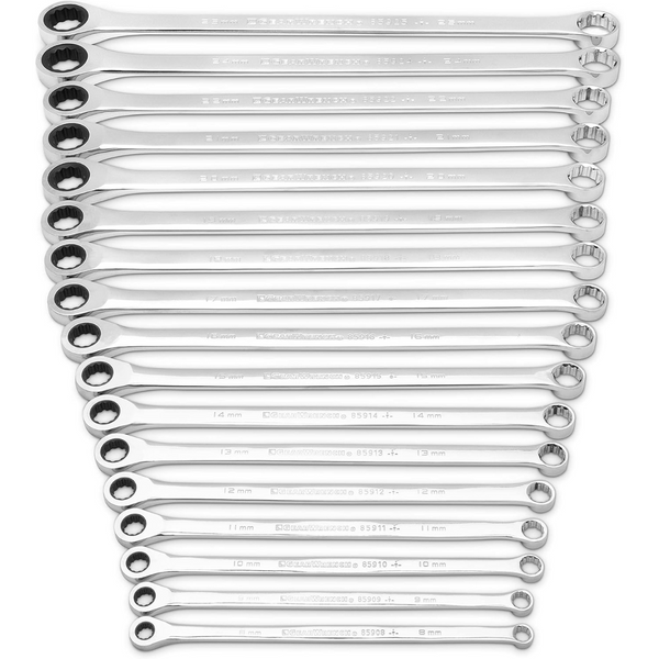 17-Piece GEARWRENCH 12 Point XL GearBox Double Box Ratcheting Wrench Set